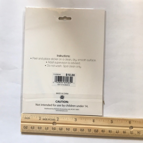 Twig and arrow canvas clutch and stickers, NWT - Picture 6 of 6